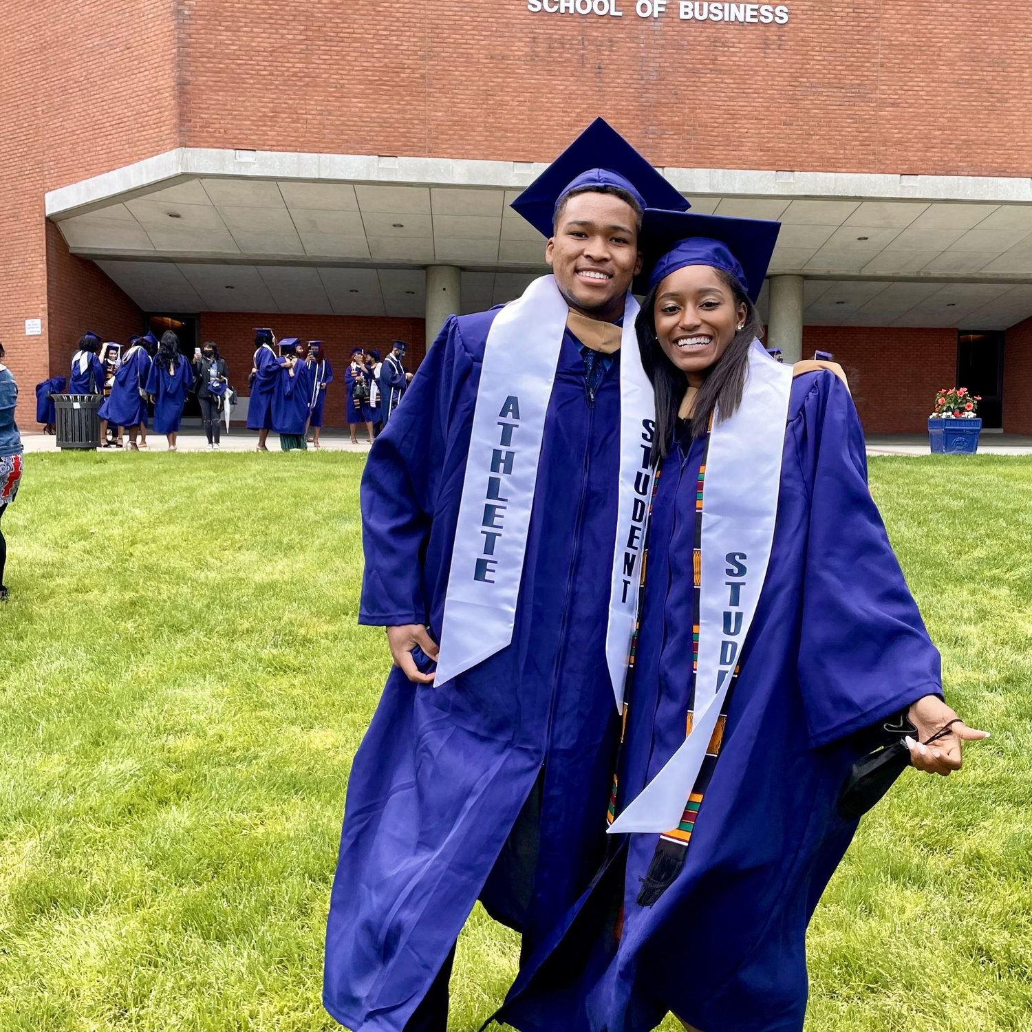 Two Howard University graduates - May 2021