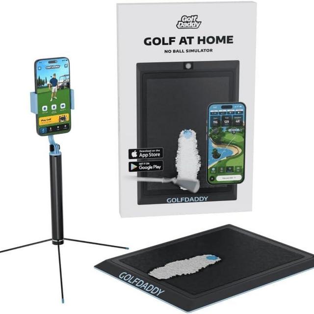 Golf Daddy Golf Simulator - Golf Training Aid to Practice Wherever You Want – AI Powered Golf Simulators for Home for Golf Practice – Outdoor & Indoor Golf Simulator – Ideal for Golf Gifts