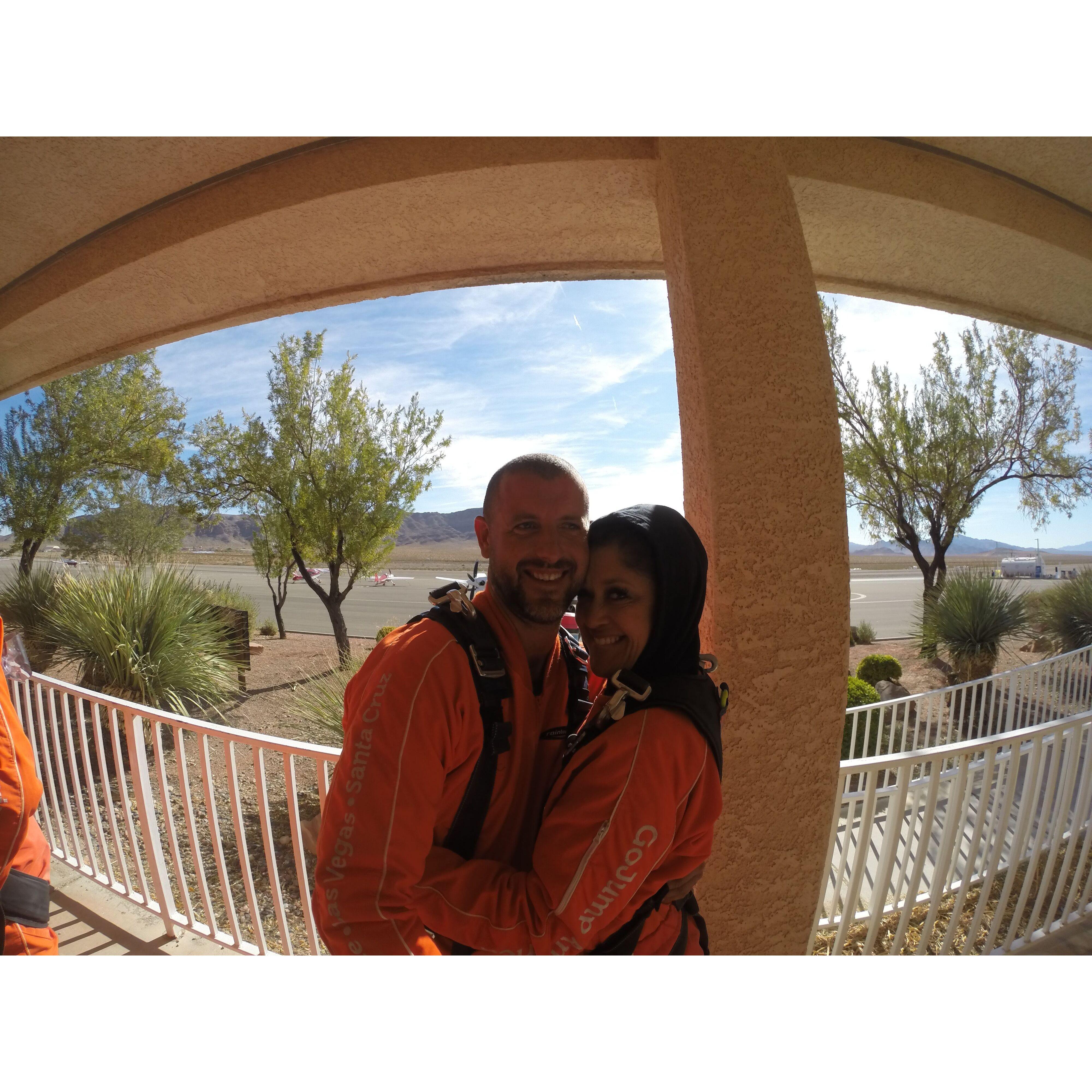 My first-time skydiving!