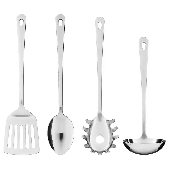 GRUNKA4-piece kitchen utensil set, stainless steel