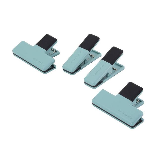 KitchenAid 4pc ABS Kitchen Clip Set Aqua Blue