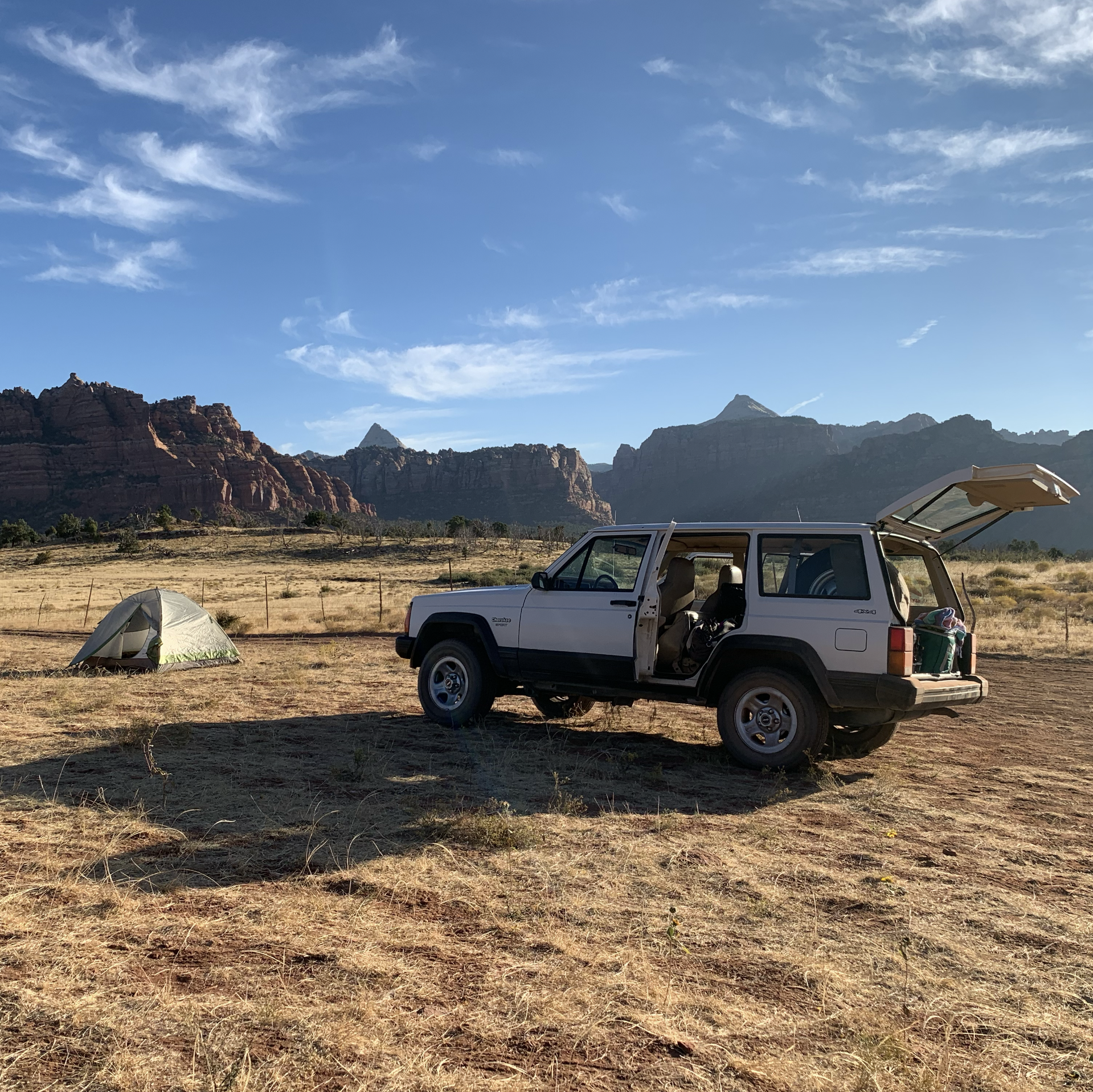 Camping with the Jeep