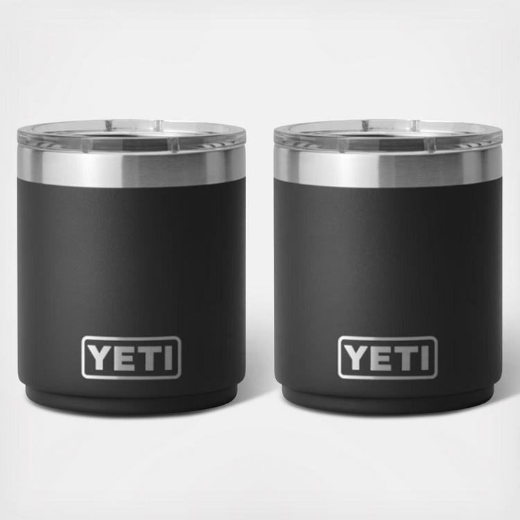 Charcoal YETI Rambler 10 oz Stackable Lowball Tumbler