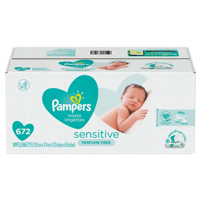 Pampers Sensitive Baby Wipes 12x - 672ct