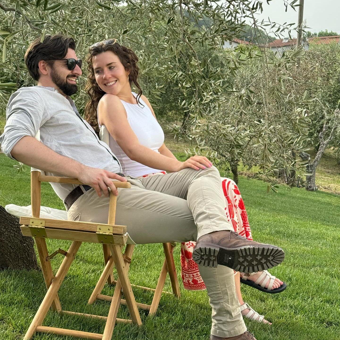 Enjoying the Italian country side with our family