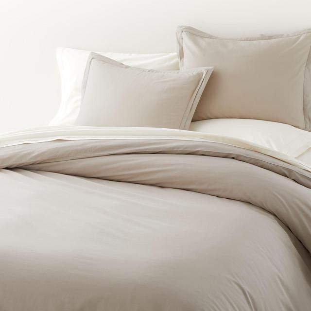Mellow Beige Organic Cotton King Duvet Cover