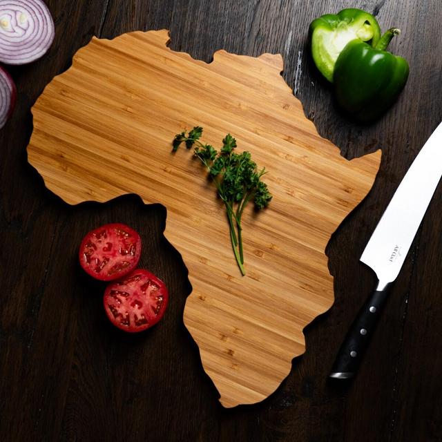 Africa Shape Serving and Cutting Board