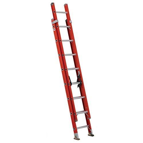 Louisville Ladder FE3216 Fiberglass Extension Ladder 300-Pound Capacity, 16-foot, Type IA