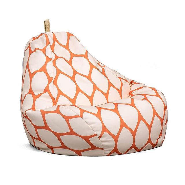 Big Joe Tuffet Weatherproof Bean Bag Chair, Paprika Bella Sunmax, Durable Weather Resistant Fabric, 2.5 feet Teardrop
