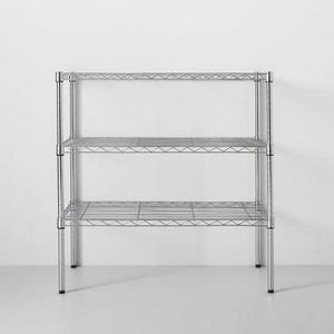 3 Tier Wide Wire Shelf Chrome - Made By Design™