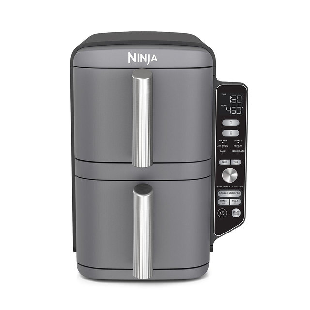 Ninja DoubleStack XL 10 QT, 6 in 1, 2 Basket Air Fryer, Space Saving Design