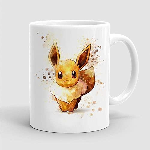 Eevee Mug Anime Coffee Mug 11oz. Ceramic Tea Cup Present Magic P133 Mug 11OZ Coffee Mug 76RU