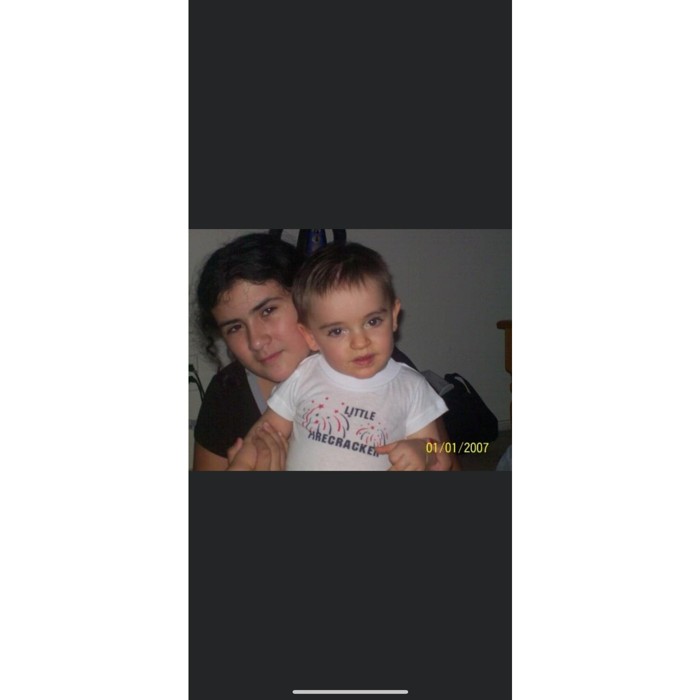January 1st 2007 - My baby Jordan! Just two peas in one pod.