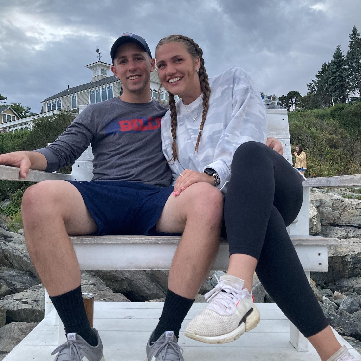 Bailey's first trip to Maine with Andrew's family