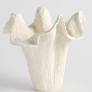 Earthenware Wave Ceramic Collection: Vase - 12"H-SKU: 7861326