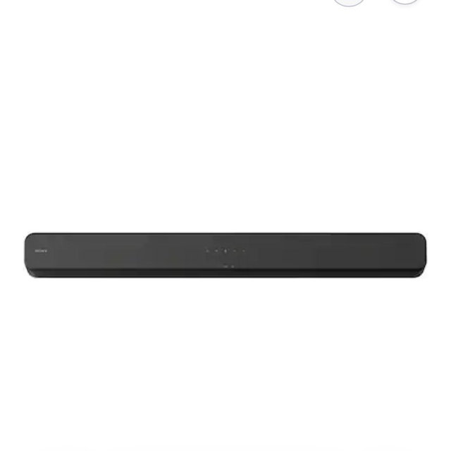 Sony - HTS100F 2.0 Channel Soundbar with Bass Reflex Speaker - Black