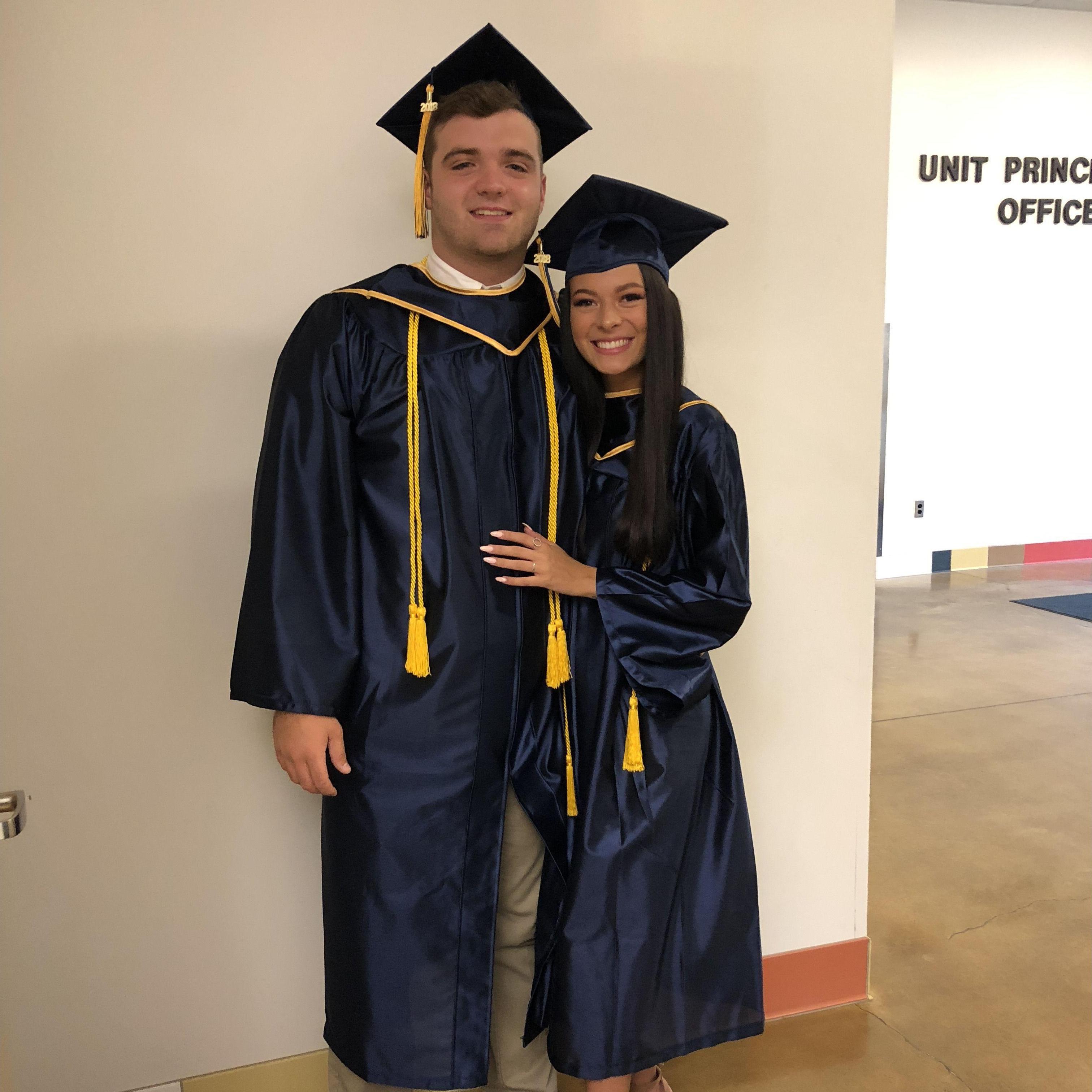 High school graduation... Blair was was ready to get married right then and there!