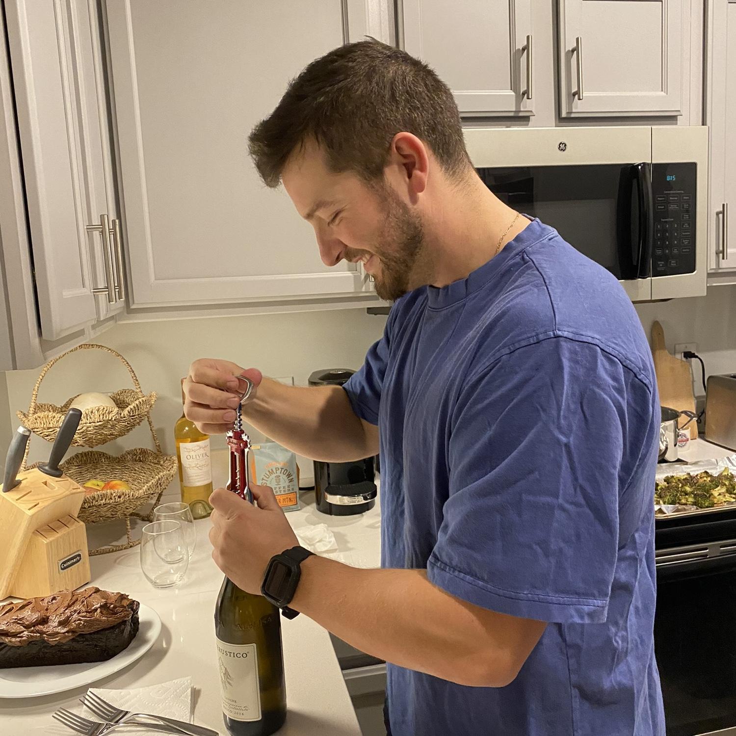 Celebrating the end of his Aldi store phase! Busiest time and I was so proud of him for how he balanced everything.