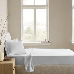 Percale Sheet Set in Light Grey