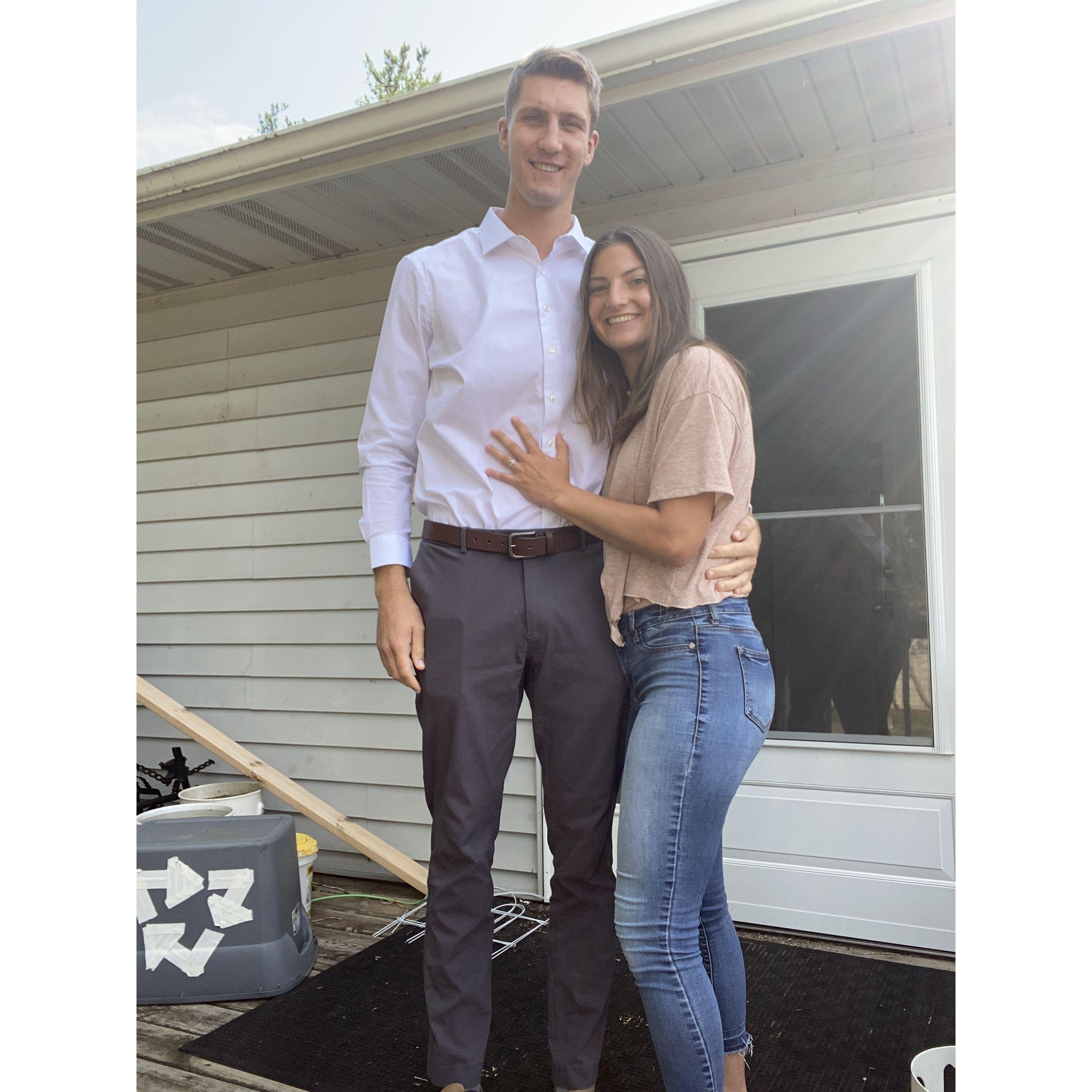 First day of senior year for Alyssa, and first day of teaching for Professor Thompson!
