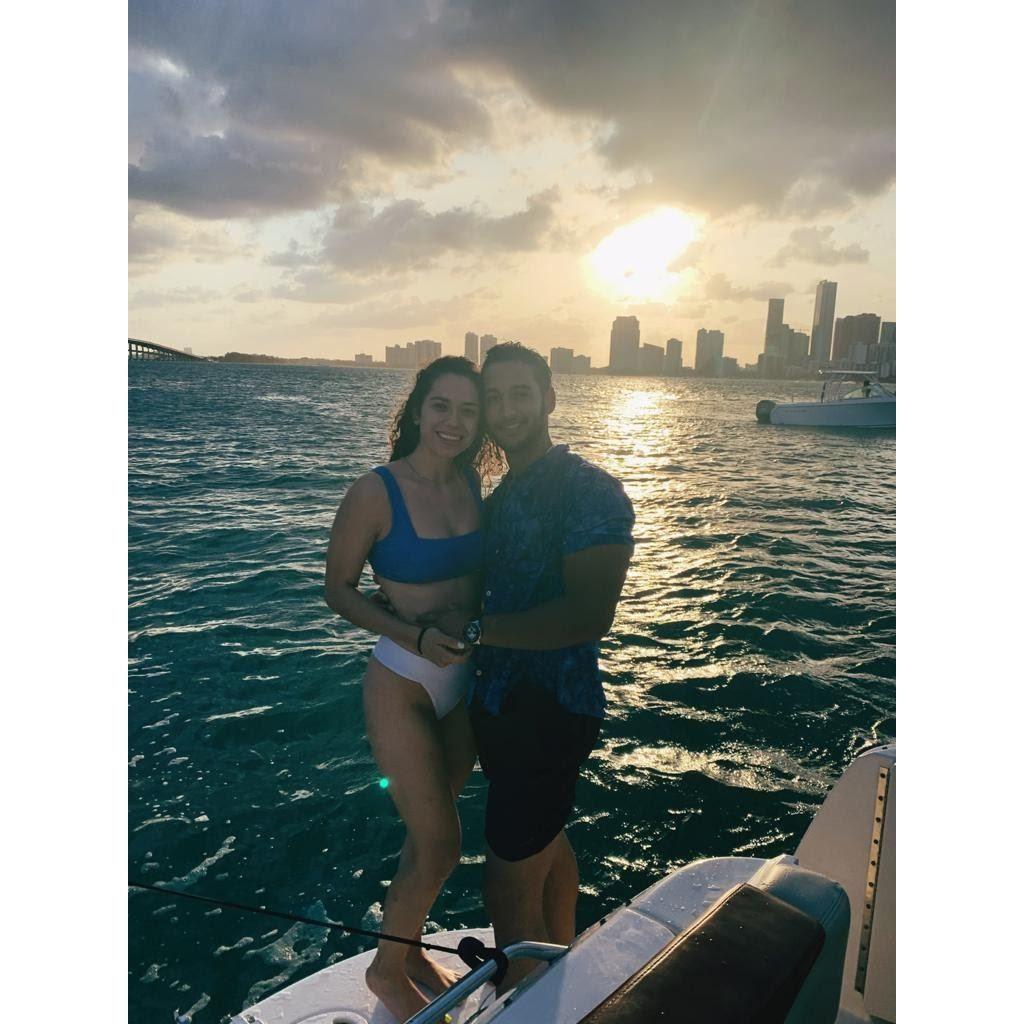 A couple of our Miami adventures included time on the water with friends - May 2021