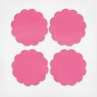 Maison Moderne Scallop Acrylic Coaster, Set of 4