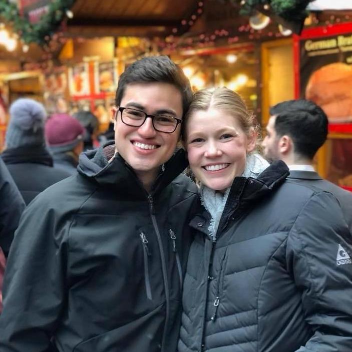 In Chicago at the Christkindlemarket in 2017.