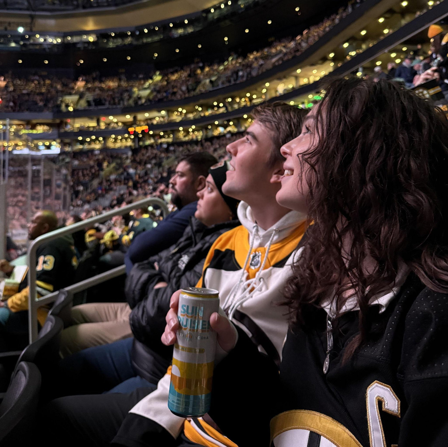 Max's first Bruins game (he was in awe)
