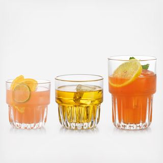 Everest Stackable 12-Piece Mixed Drinkware Set