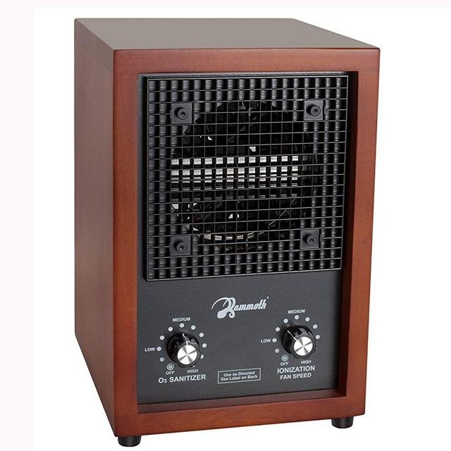 Ion and Ozone Generator Air Purifier, Ionizer & Deodorizer adjustable up to 3,500 SqFt - Ideal for Dust, Pollen, Pets & Smoke Smell by Mammoth
