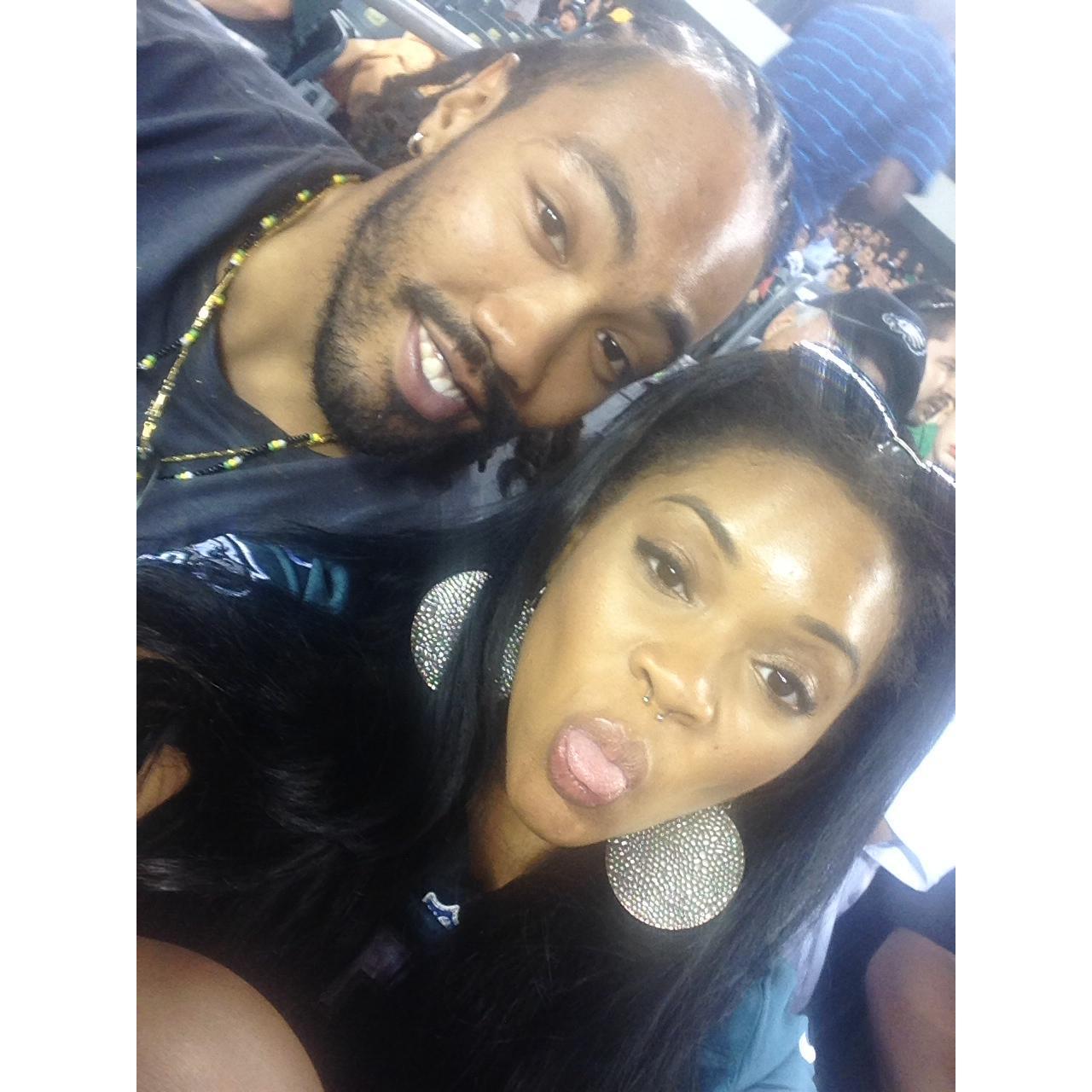 Surprise!!  Brandon took me to my first NFL game.
