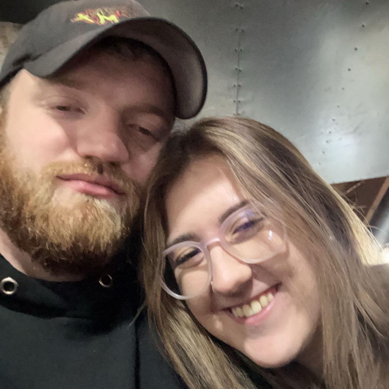 Our first photo together.