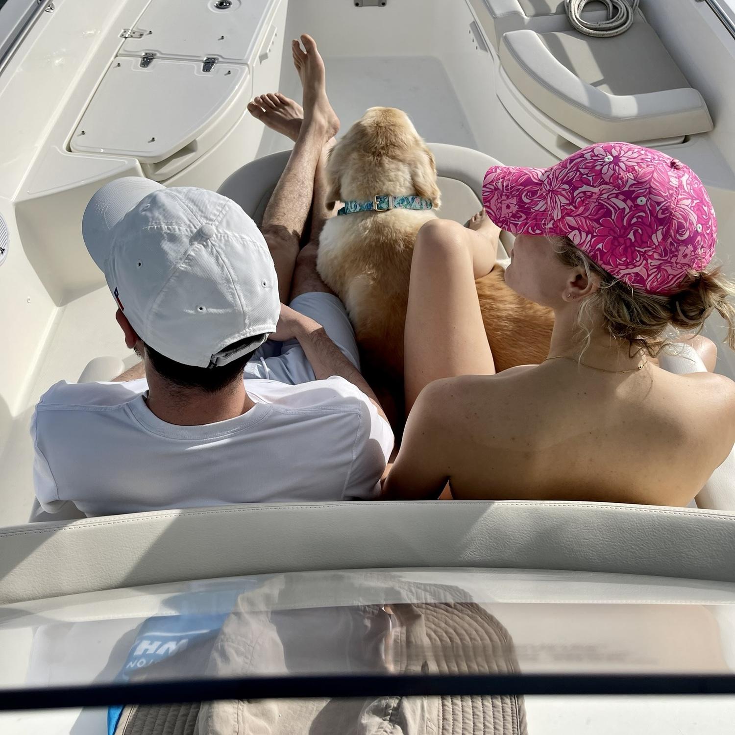 Three best friends! Ellie cherishes all of the time she got to spend with her two besties -- Daisy and Travis!