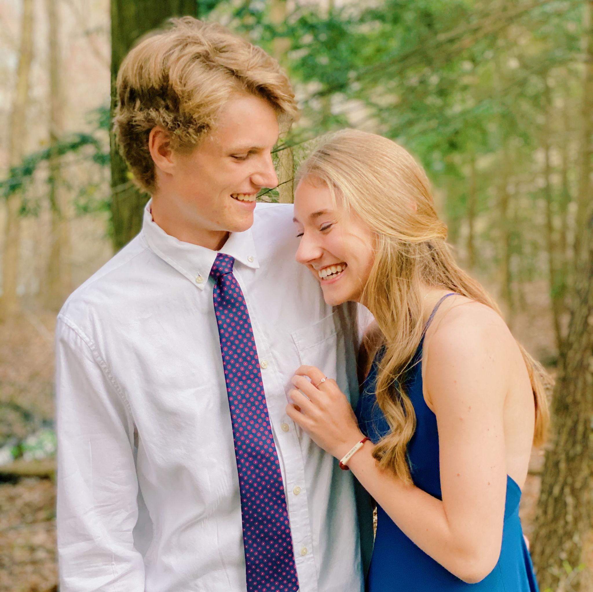 COVID prom! They did their own in Addy's backyard!