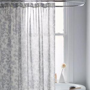 Toile Shower Curtain (Blue)
