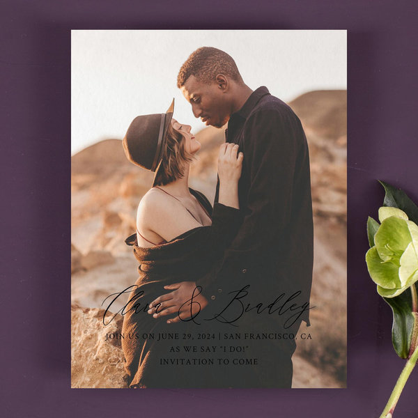 Zola save the dates hillpine photo