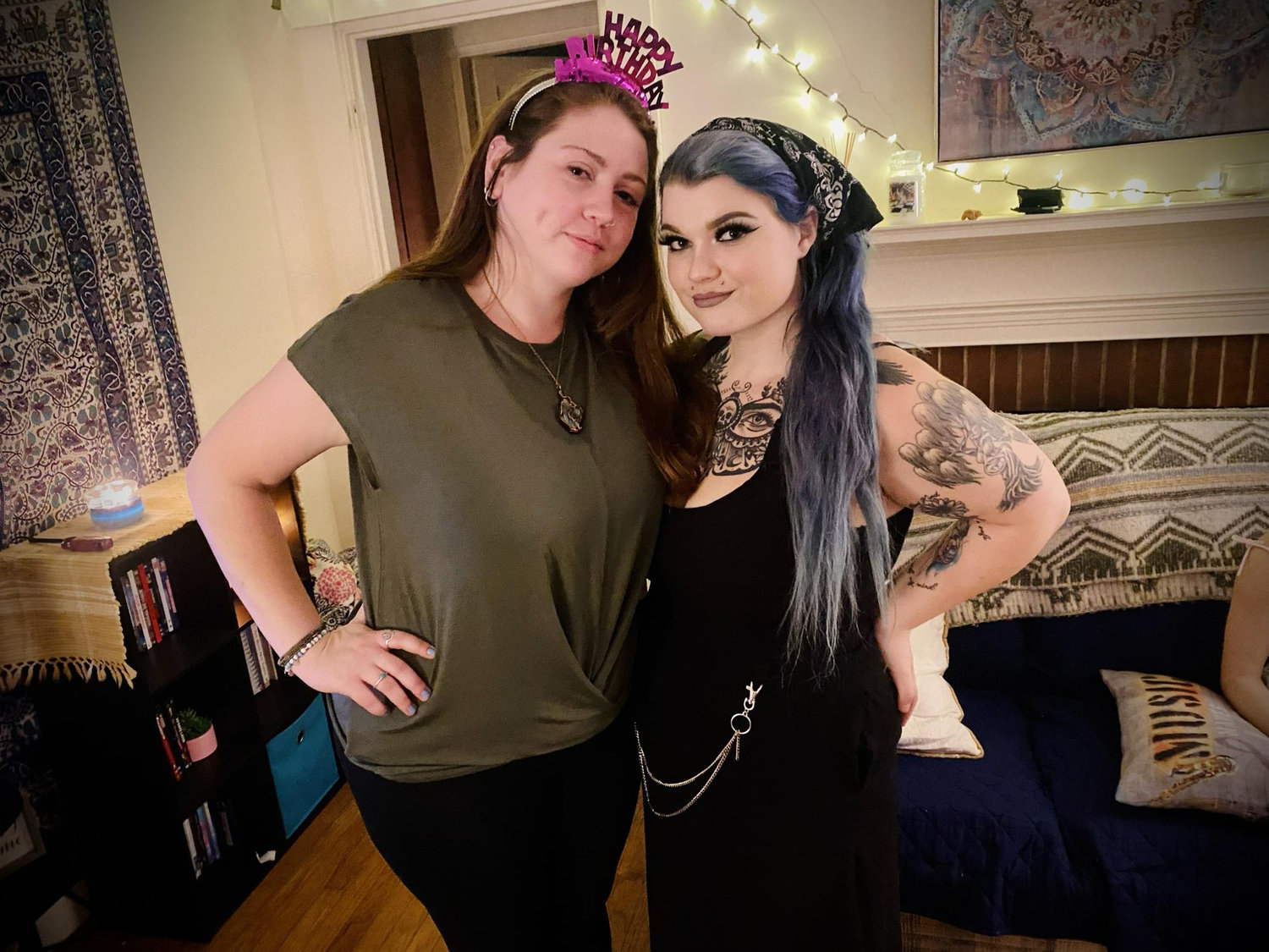 Rebecca and her soon to be sister Arielle