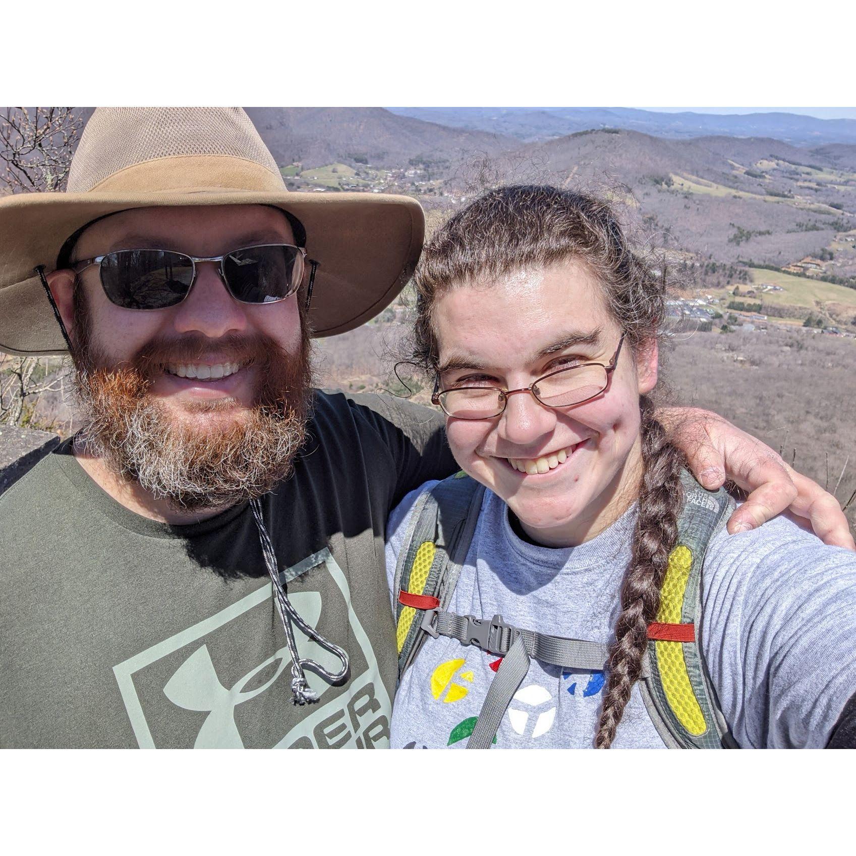 Our first vacation together to West Jefferson, NC