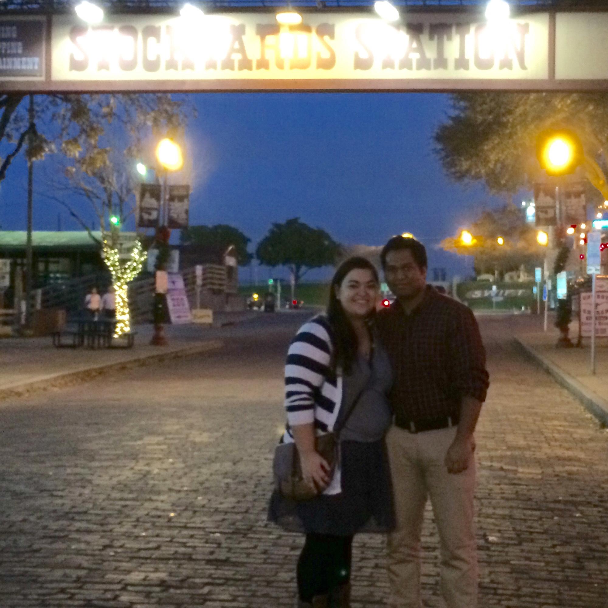 Our first picture together - December 2015