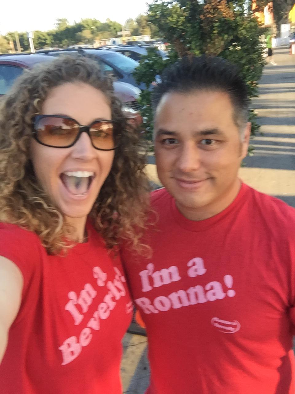 At the OC FAIR, repping our Ronna & Beverly merch.