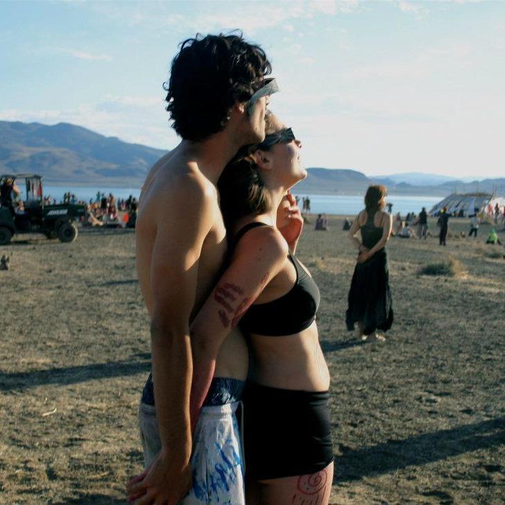 Watching the eclipse together, Nevada, 2012.