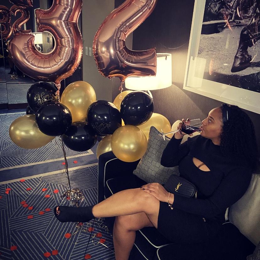 First time celebrating Shameika’s birthday as a couple. Kia planned a surprise spa day and staycation! November 2021!