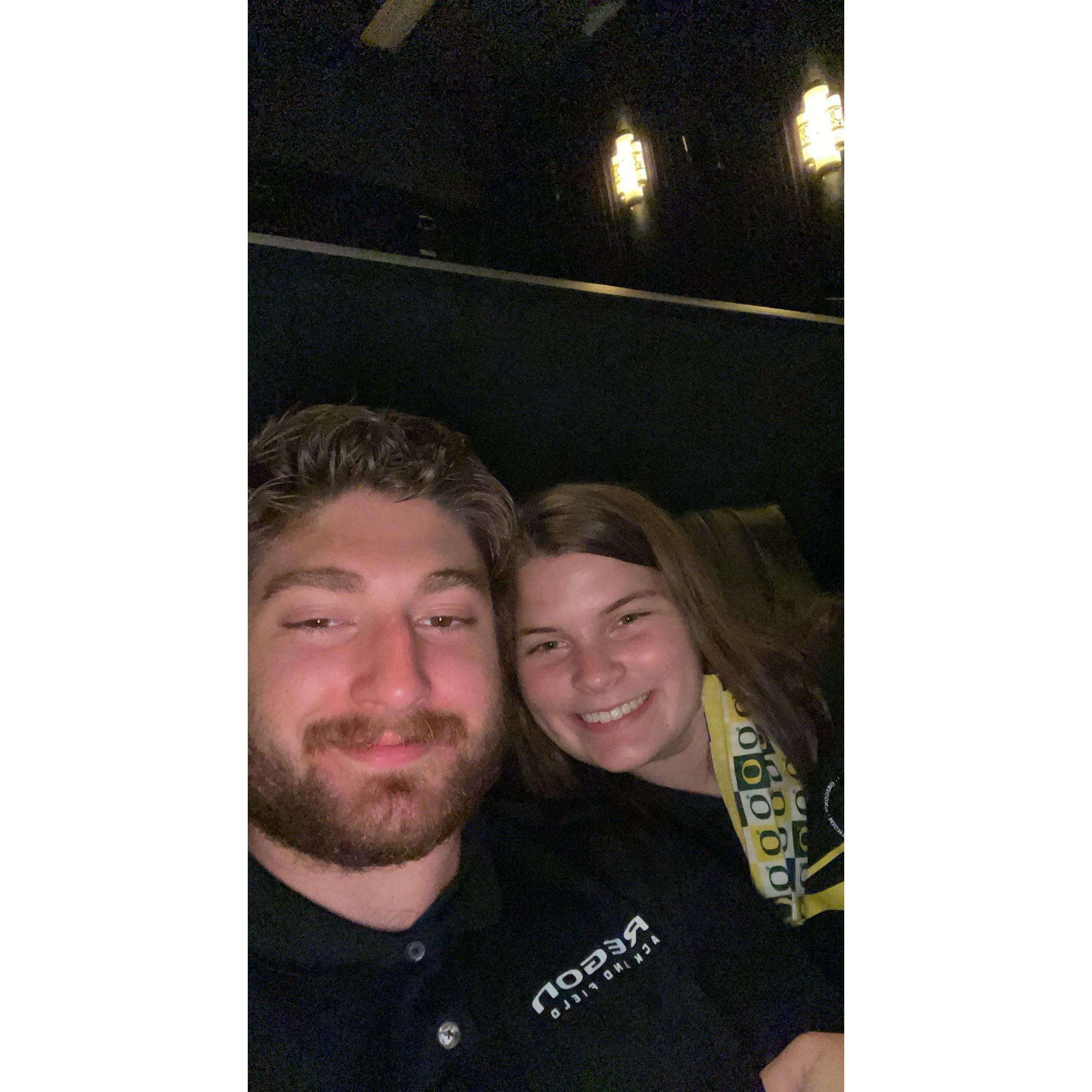 One of many movie dates!