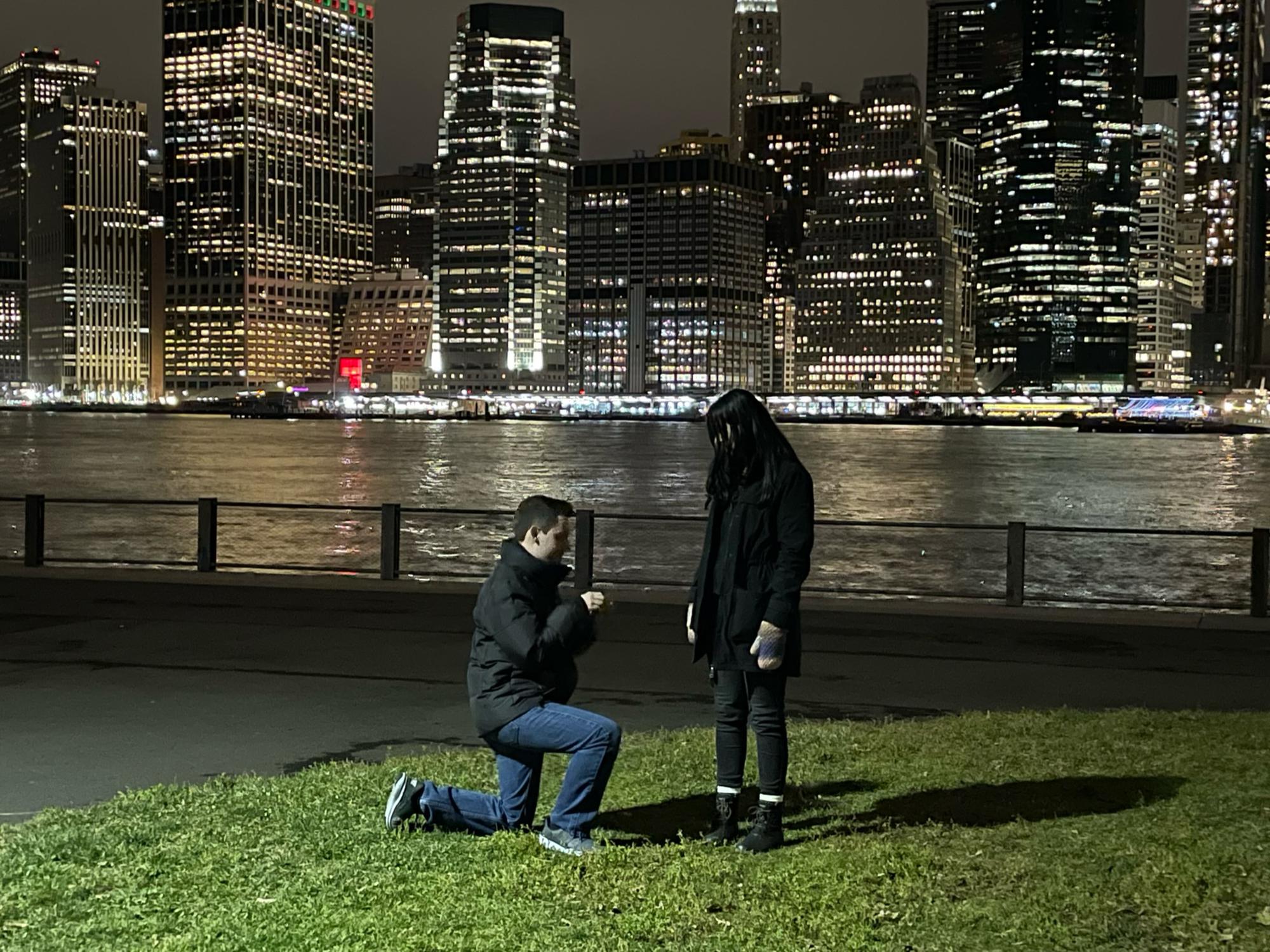 Proposal at Brooklyn Bridge Park.
12/28/2021. ❤️