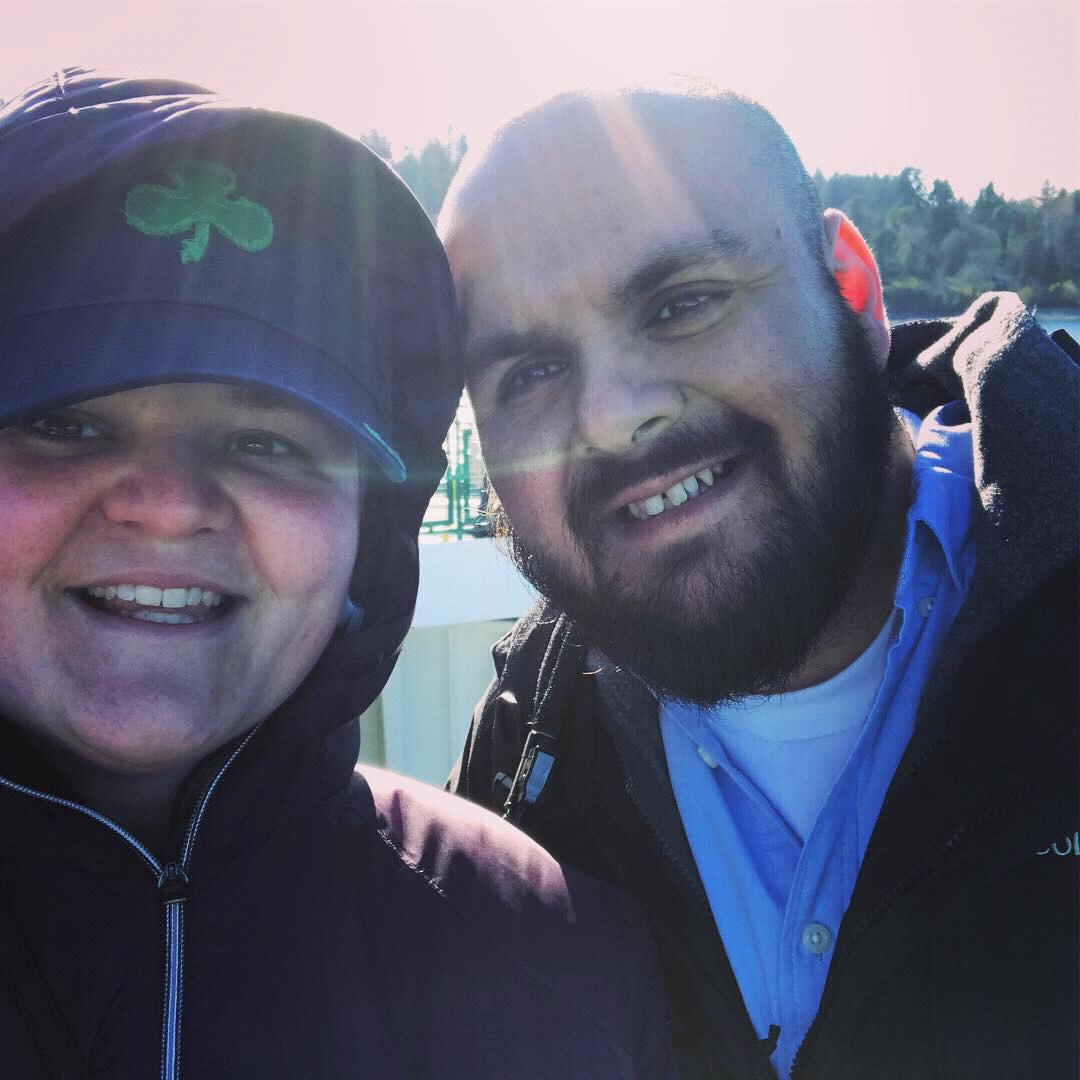 Bainbridge Island, WA - selfie on the ferry ride to the island