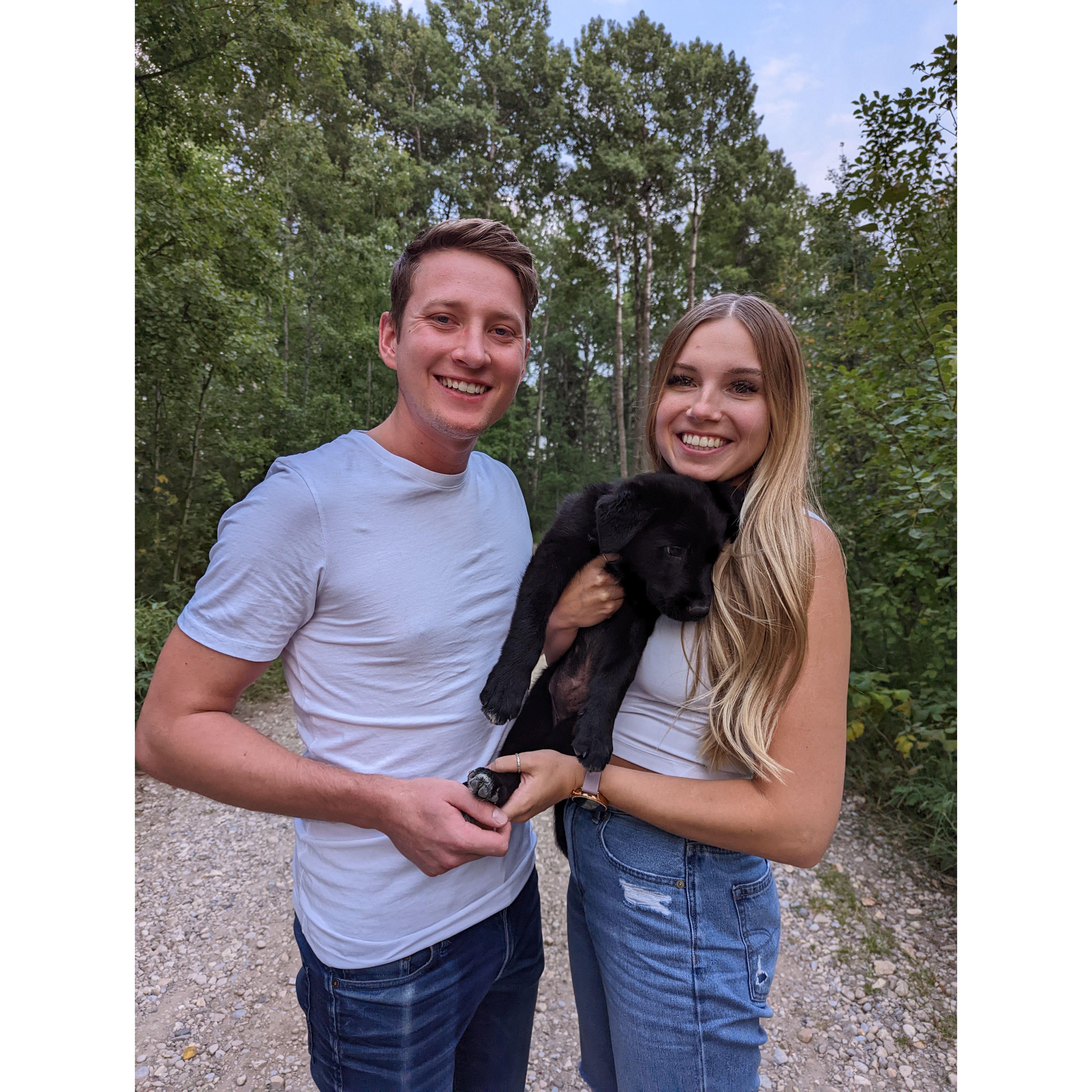 First photo as a family of three.