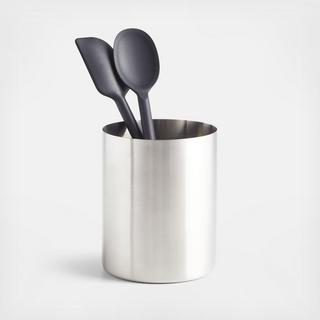 Brushed Stainless Steel Utensil Holder