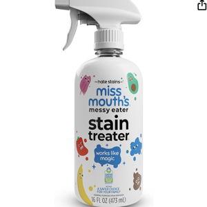 Miss Mouth's Messy Eater Stain Treater Spray - 16oz Stain Remover - Newborn & Baby Essentials - No Dry Cleaning Food, Grease, Coffee Off Laundry, Underwear, Fabric
