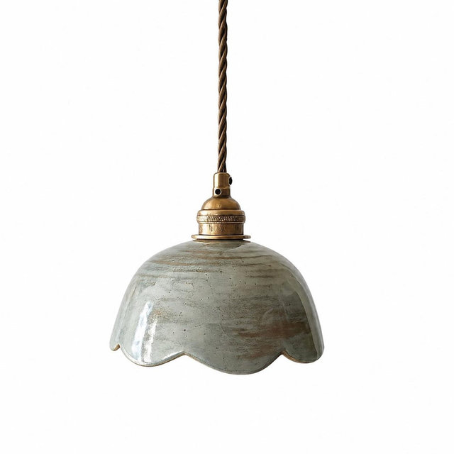 Scalloped Pendant light