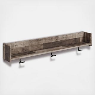 Neilsville Wall Mounted Coat Rack Shelf